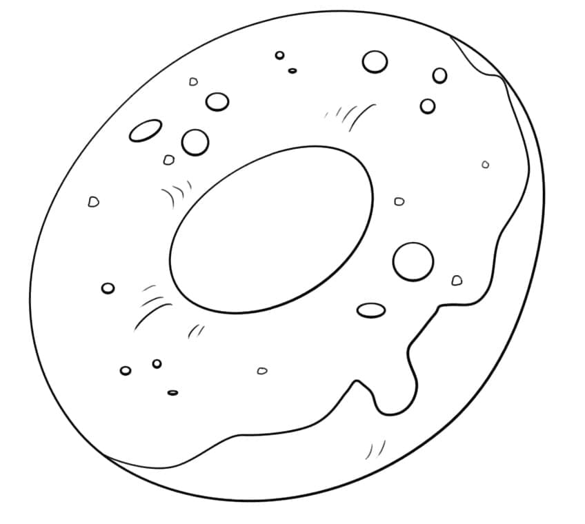 Fantastisk Doughnut Tegninger til Farvelægning
