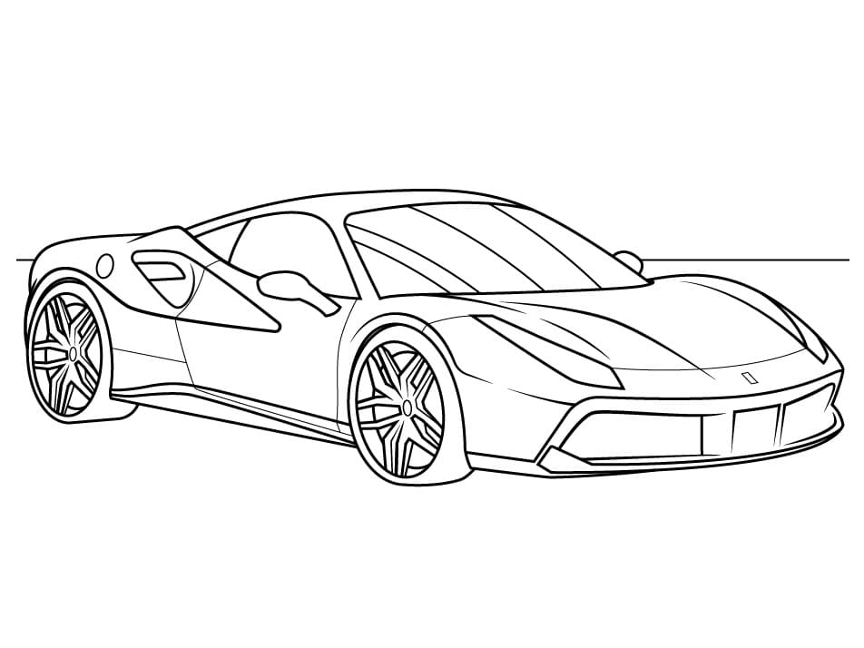 Fantastisk Ferrari Tegninger til Farvelægning