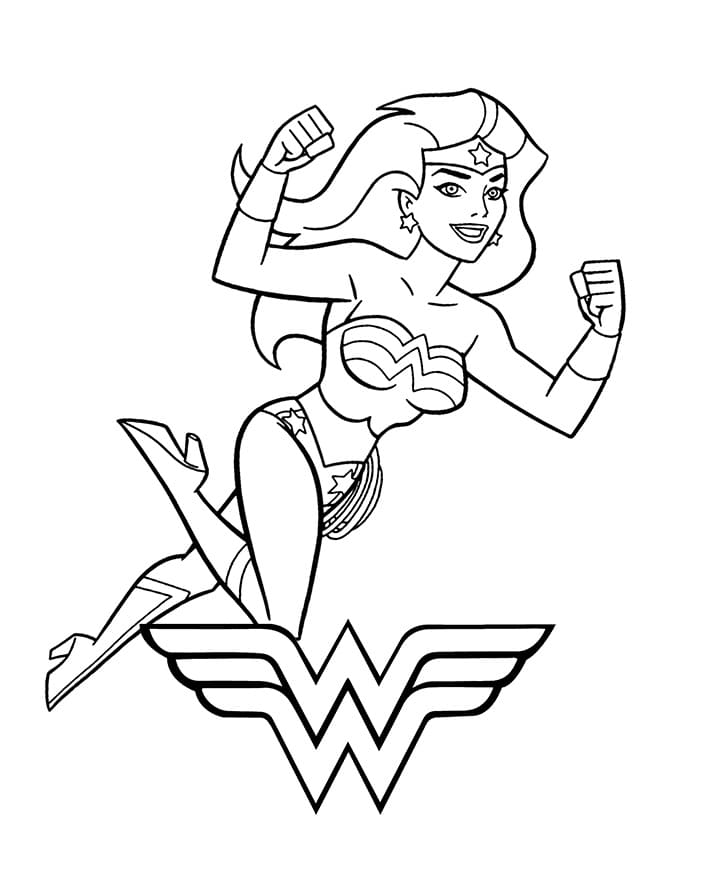 Wonder Woman Tegninger til Farvelægning