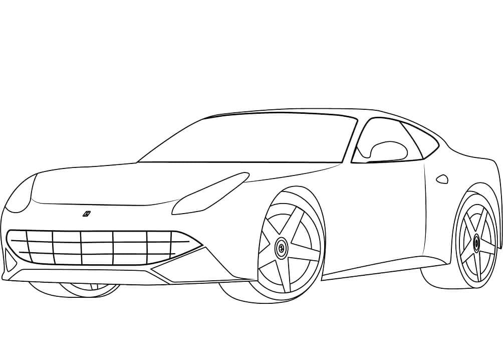 Ferrari F12 Tegninger til Farvelægning