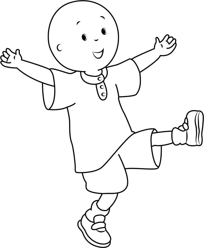 Glad Caillou Tegninger til Farvelægning