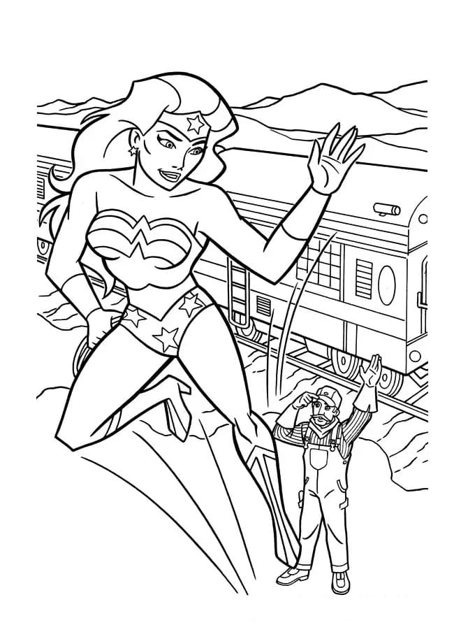 God Wonder Woman Tegninger til Farvelægning