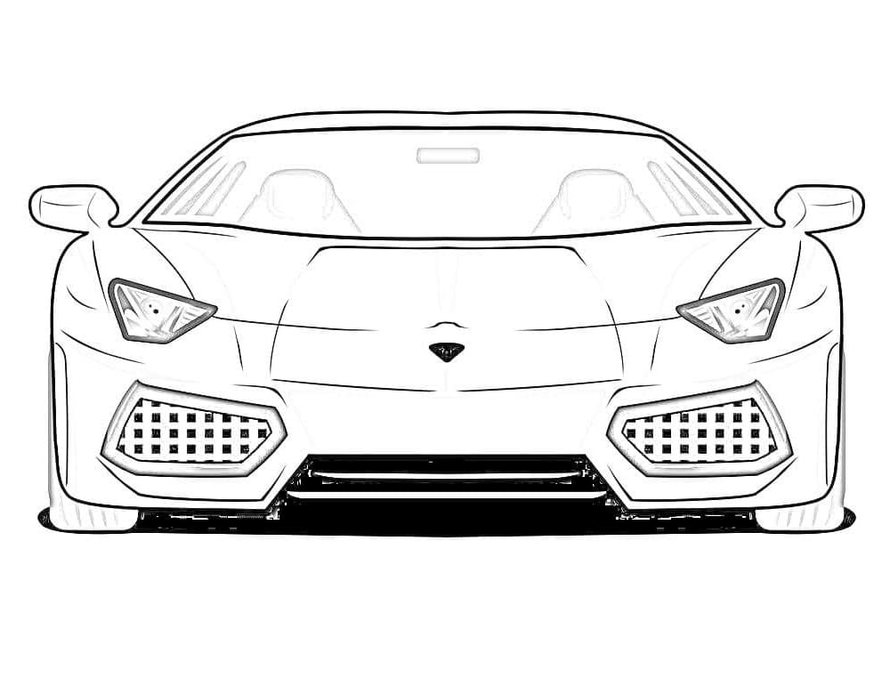 Gratis Ferrari bil Tegninger til Farvelægning