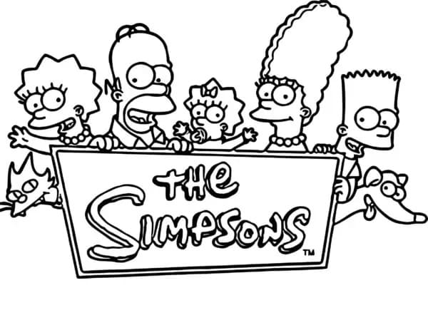 Gratis The Simpsons Tegninger til Farvelægning