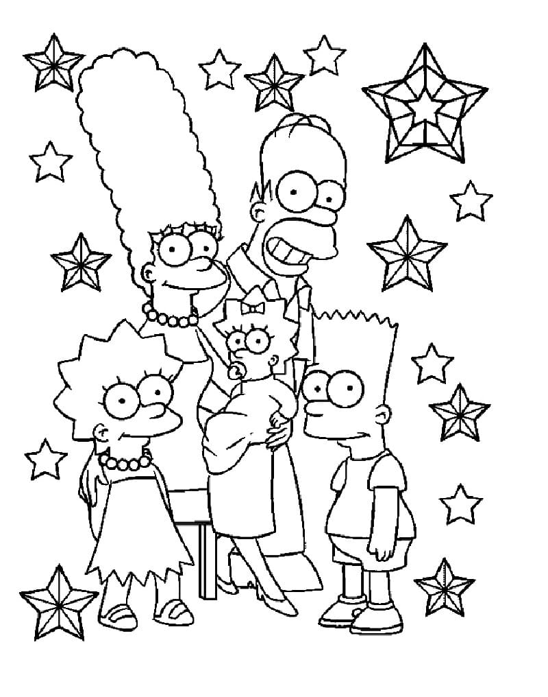 Simpsons Tegninger til Farvelægning