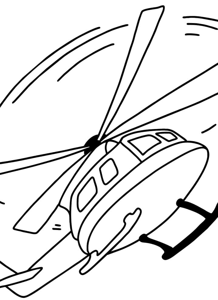 Helikopter For Gratis Tegninger til Farvelægning
