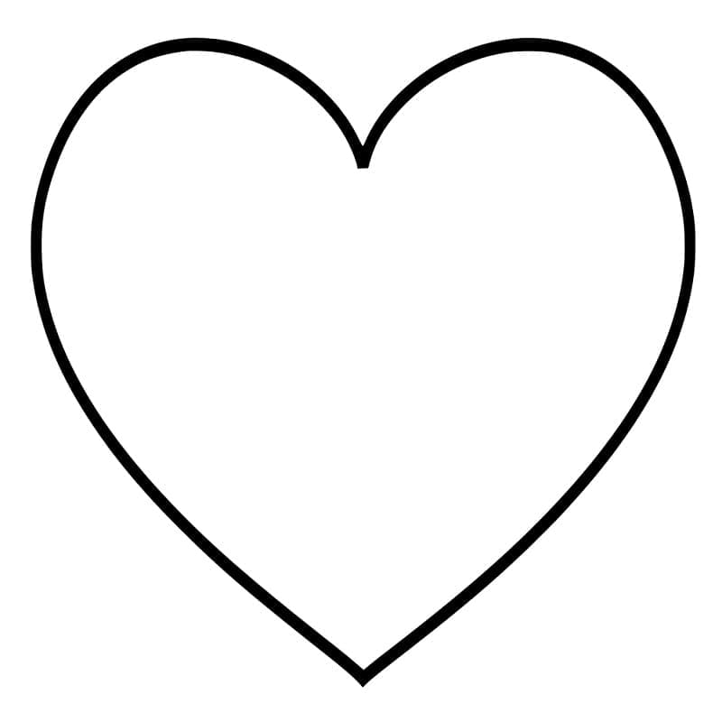 Hjerte-Emoji Tegninger til Farvelægning