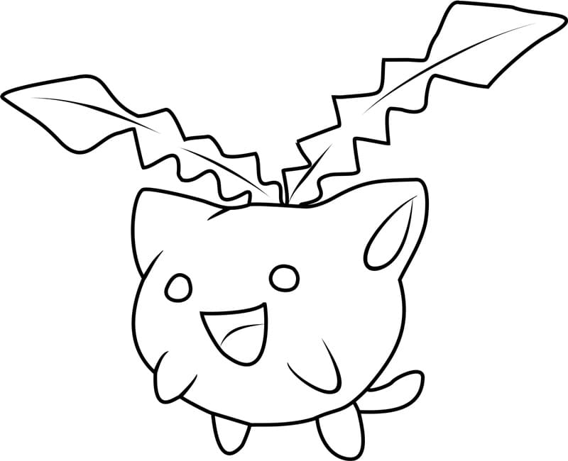 Hoppip Pokemon Tegninger til Farvelægning