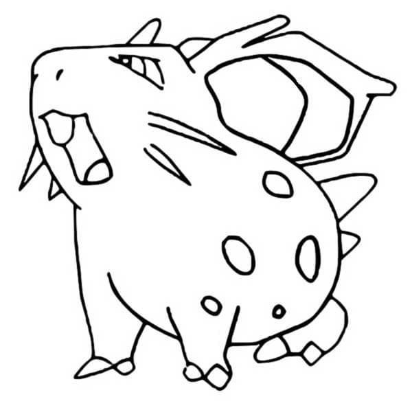 Nidoran(f) Pokemon Tegninger til Farvelægning