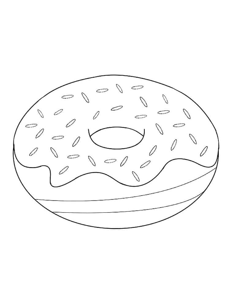 Normal Donut Tegninger til Farvelægning