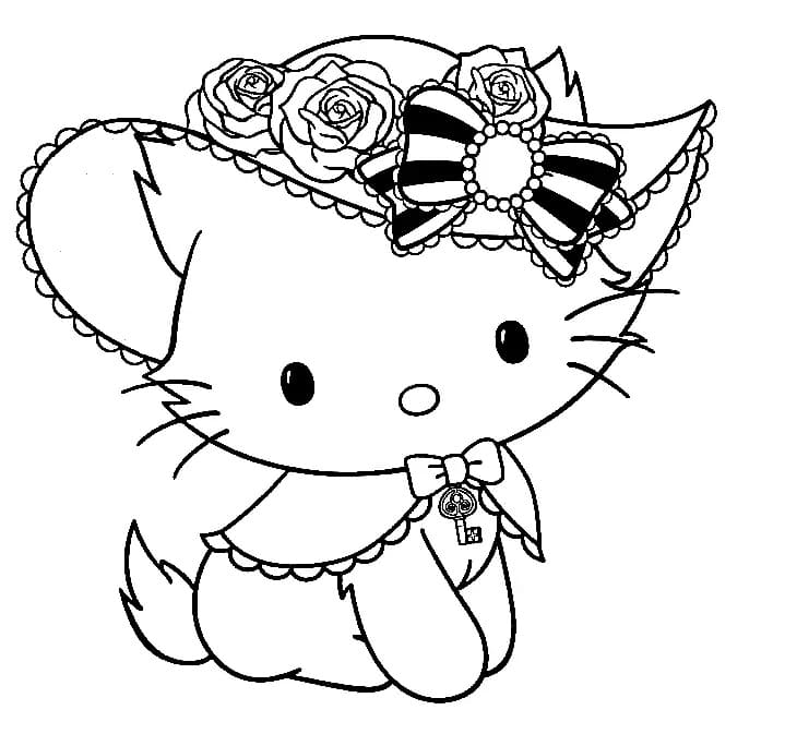 Sanrio Charmmy Kitty Tegninger til Farvelægning