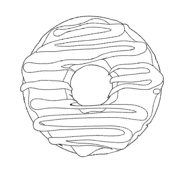 Simpel Doughnut Tegninger til Farvelægning
