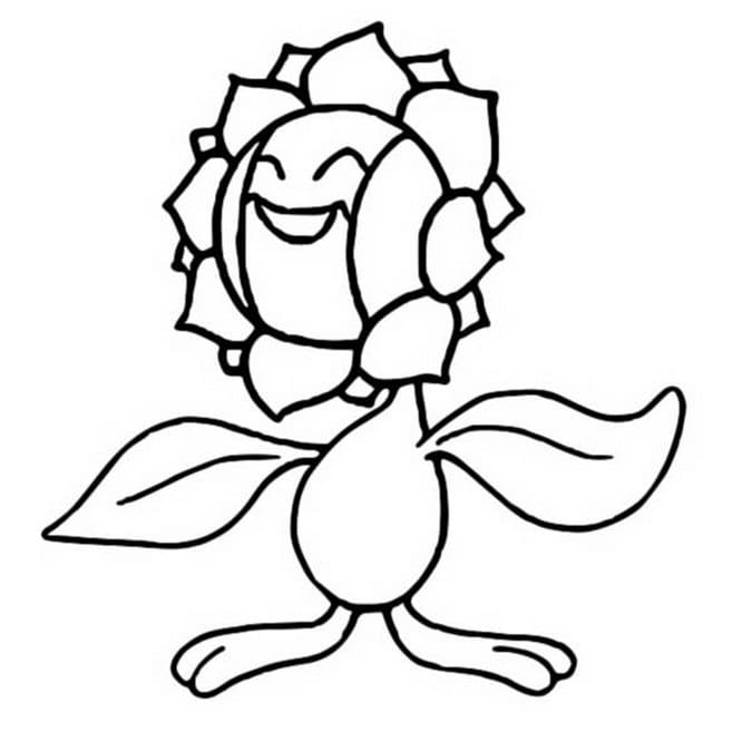 Sunflora Pokemon Tegninger til Farvelægning