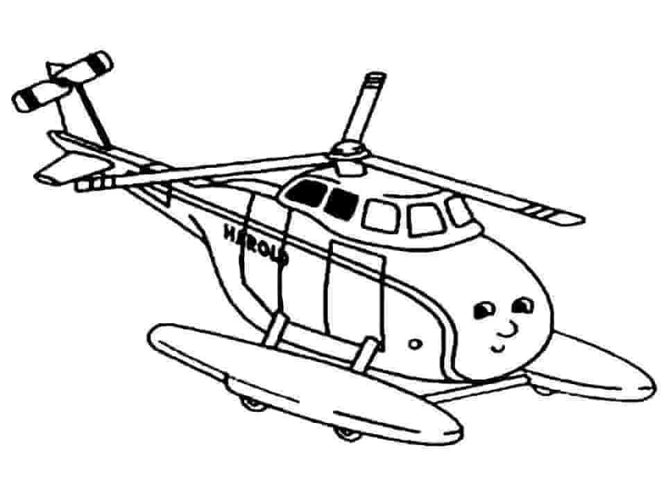 Tegnefilm Helikopter Til Børn Tegninger til Farvelægning