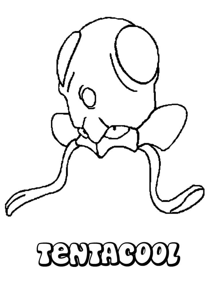 Tentacool Pokemon Tegninger til Farvelægning