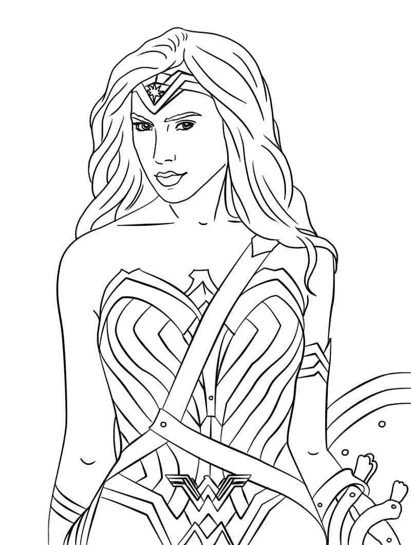 Wonder Woman i film Tegninger til Farvelægning