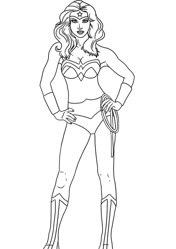 Wonder Woman i tegneserier Tegninger til Farvelægning