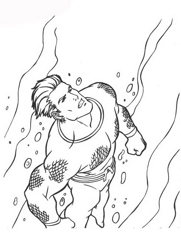Fantastisk Aquaman Tegninger til Farvelægning