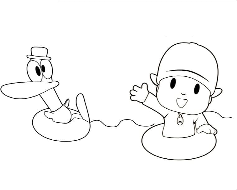 Pato og Pocoyo Tegninger til Farvelægning