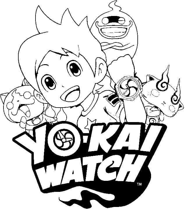 Udskrivbart Yo Kai Watch Tegninger til Farvelægning