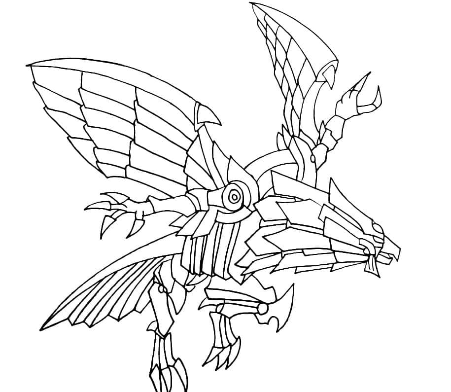 Winged Dragon af Ra i Yu-Gi-Oh Tegninger til Farvelægning