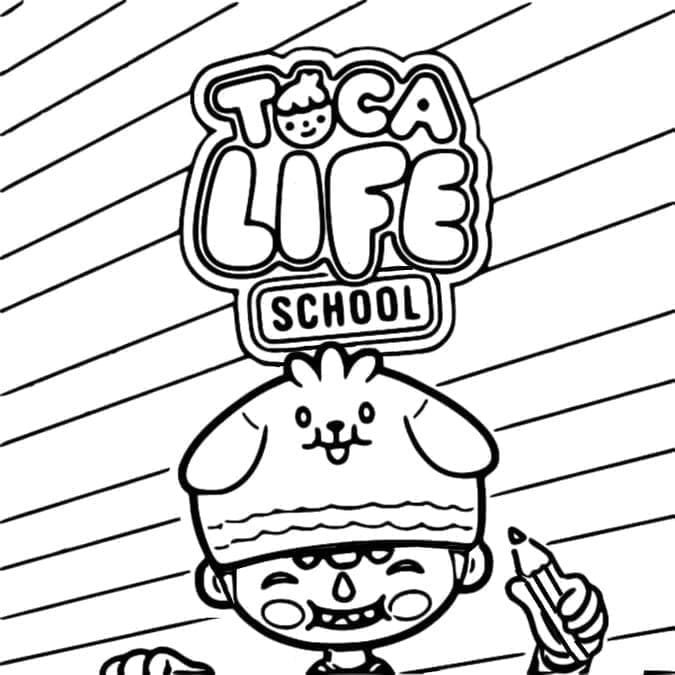 Toca Life skole Tegninger til Farvelægning