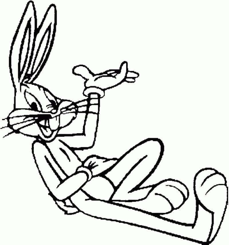 Bugs Bunny gratis printbar Tegninger til Farvelægning