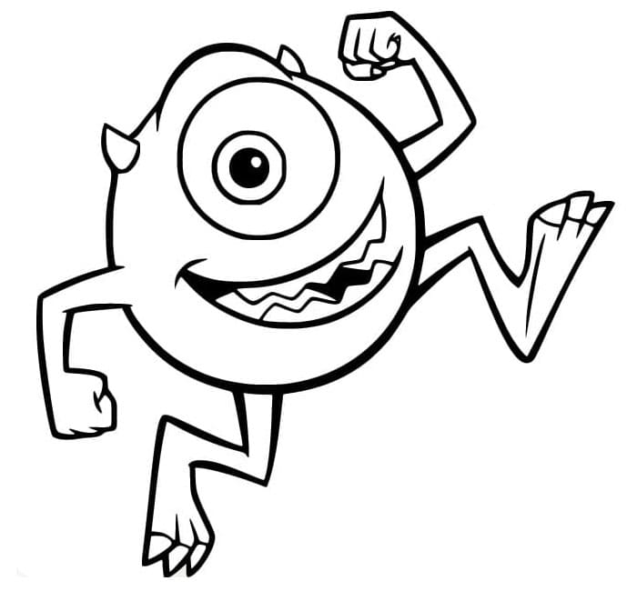 Sjove Mike Wazowski Tegninger til Farvelægning