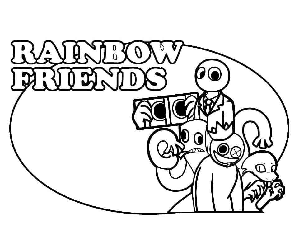 Rainbow Friends Tegninger til Farvelægning