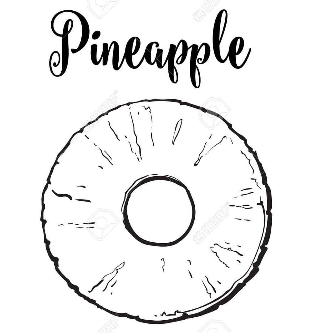 Ananas Tegninger Til Farvel gning Farvelegning Com