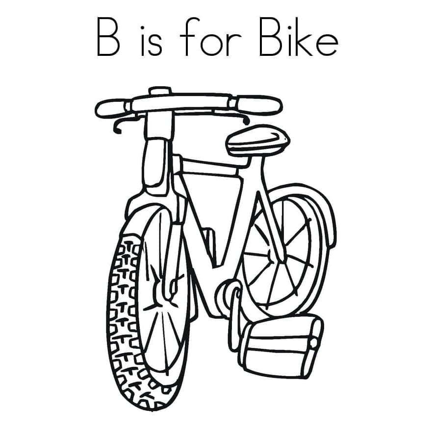 B er til cykel Tegninger til Farvelægning