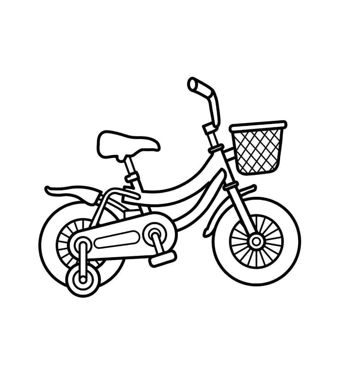 Børn cykel gratis Tegninger til Farvelægning