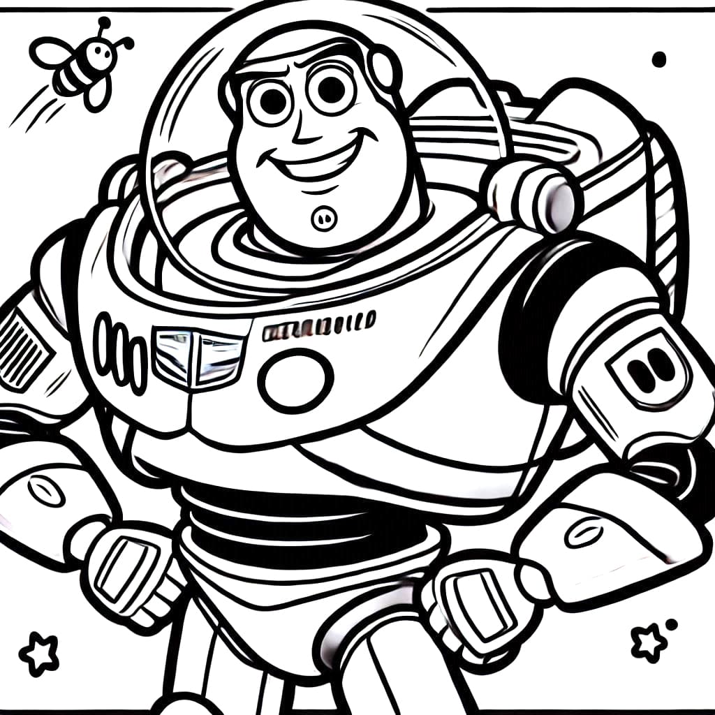 Buzz Lightyear kan udskrives gratis Tegninger til Farvelægning