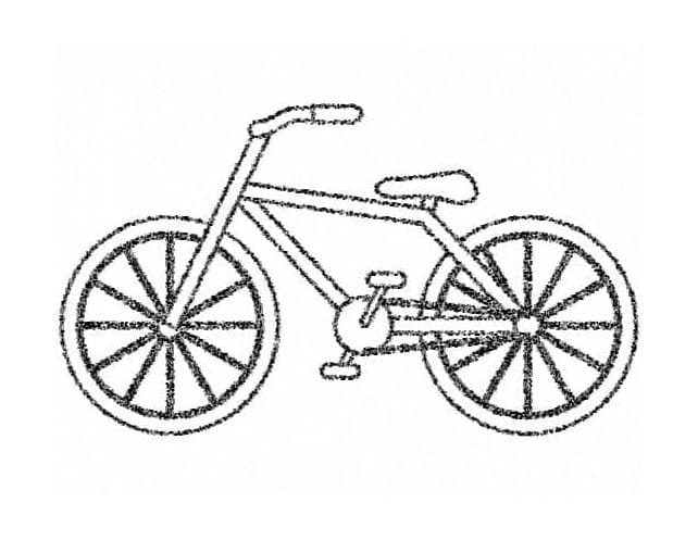 Cykel gratis Tegninger til Farvelægning
