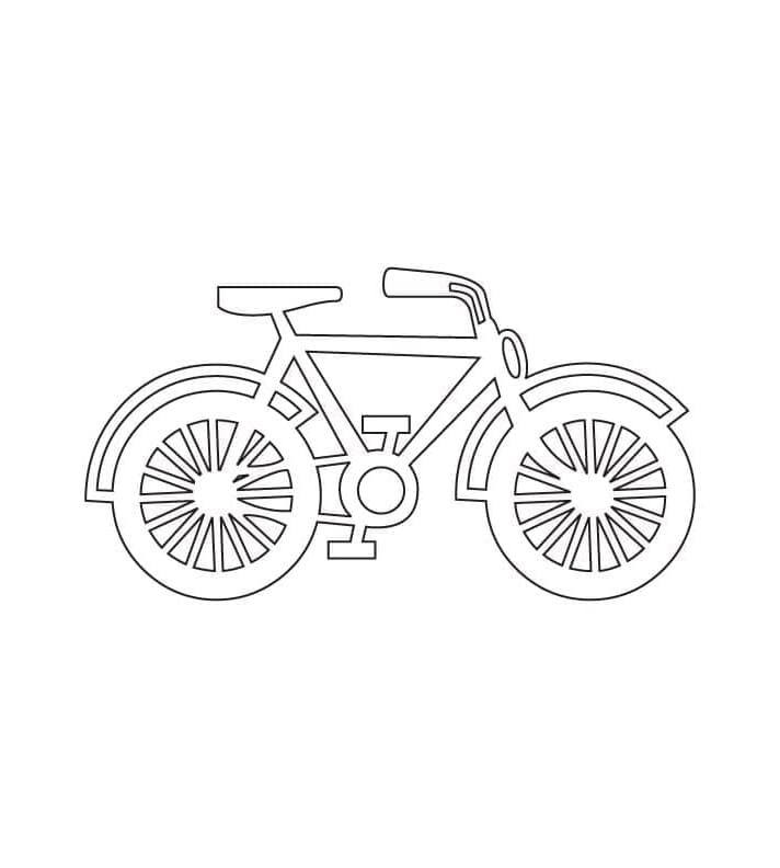 Cykel printbar til børn Tegninger til Farvelægning