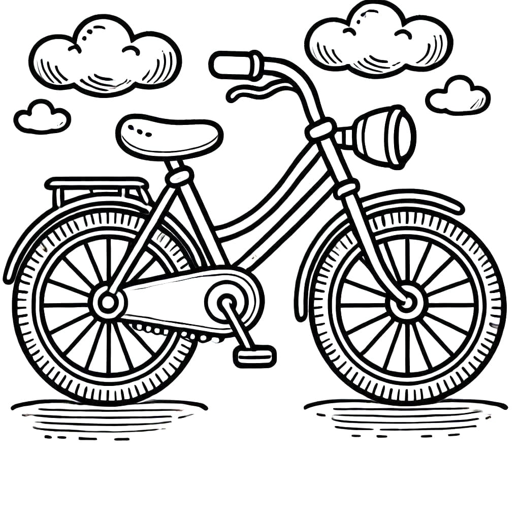 Cykelsprinter Tegninger til Farvelægning