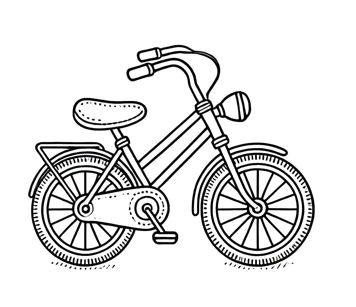 Cykler Tohjulet Tegninger til Farvelægning