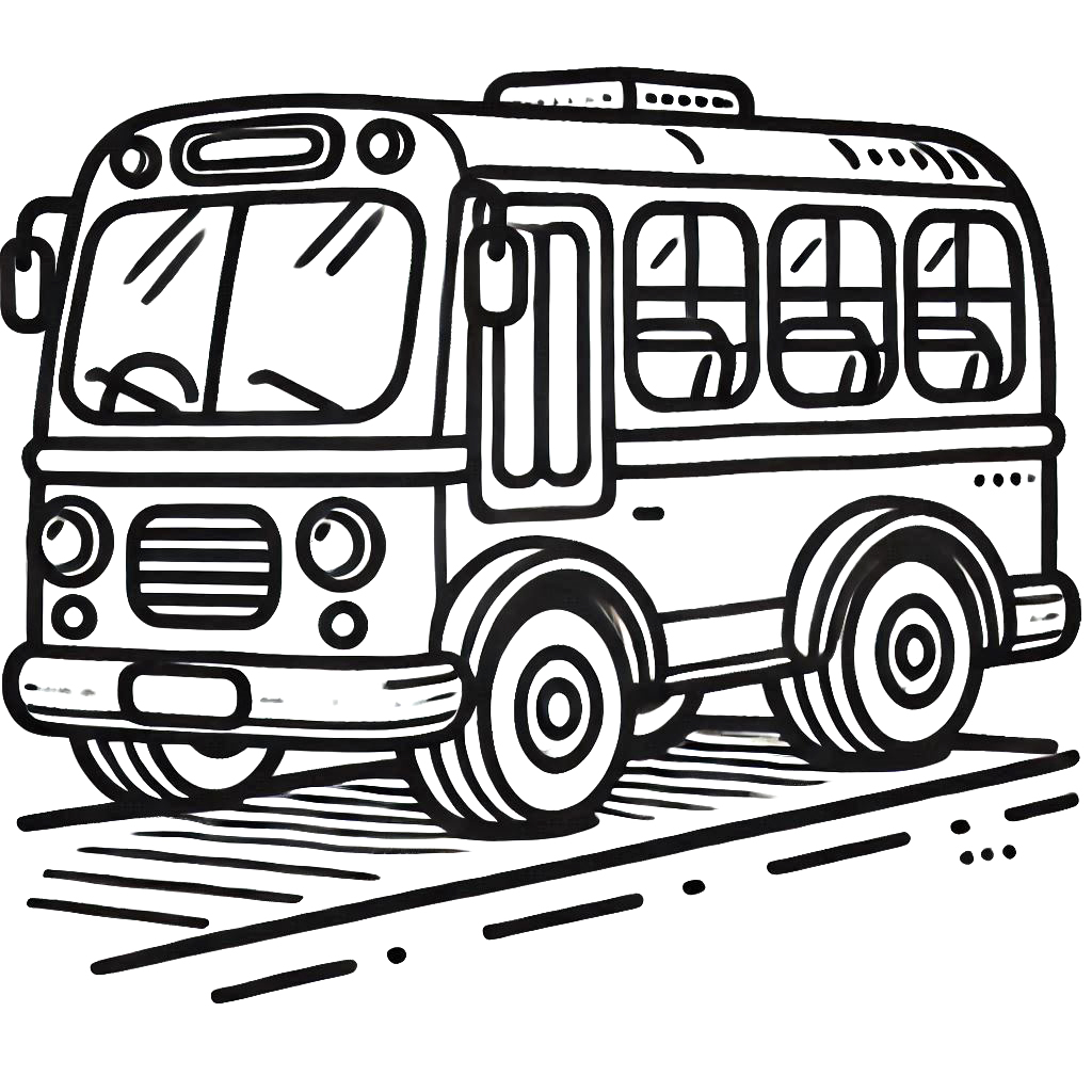 DagRuten Bus Tegninger til Farvelægning