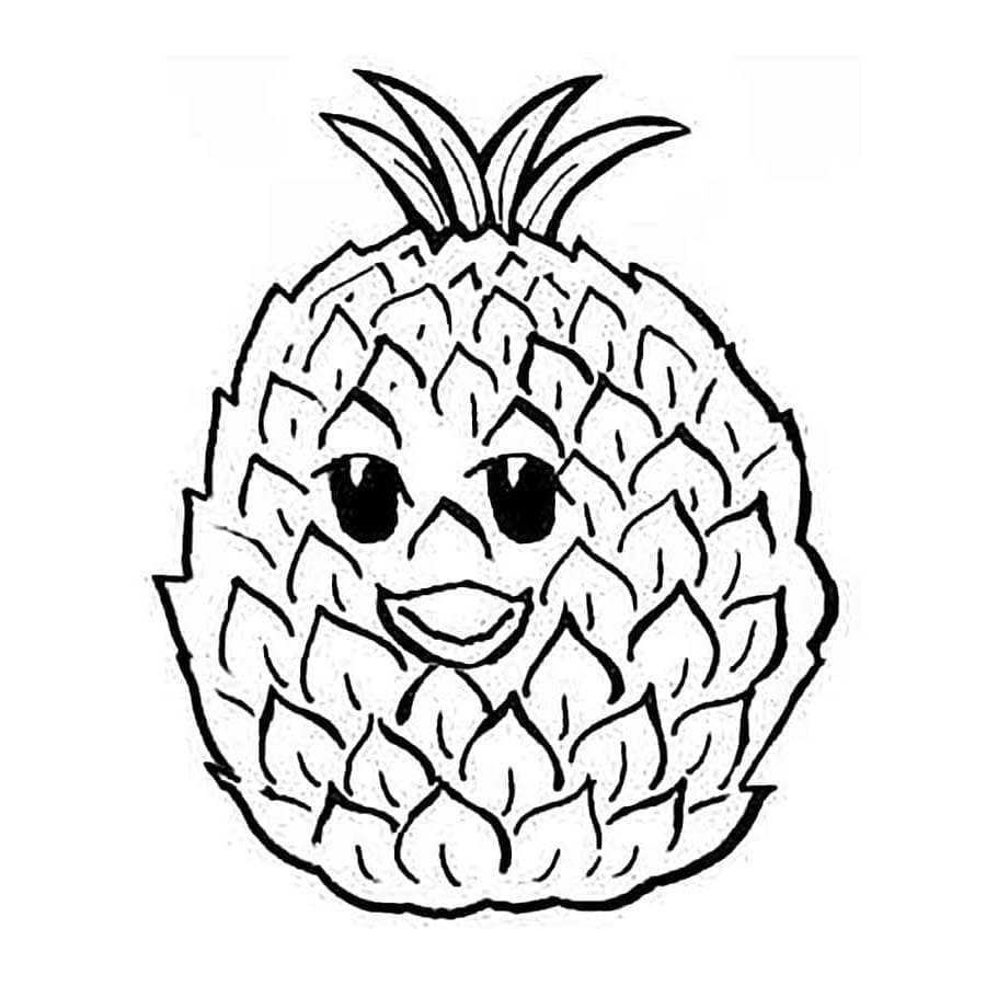 Dejlig ananas Tegninger til Farvelægning