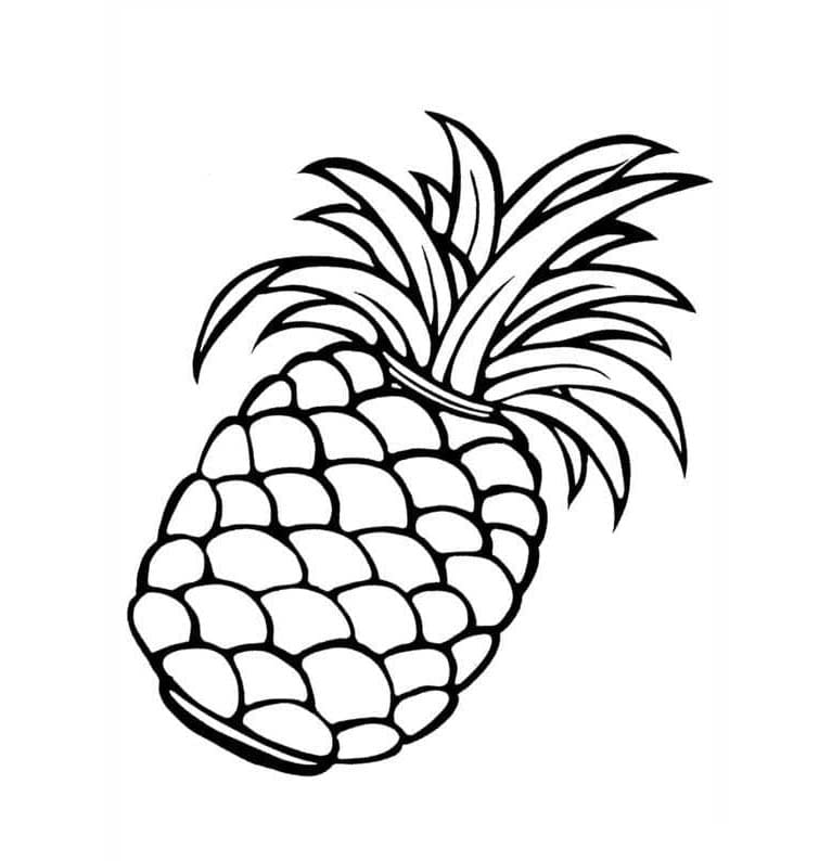 En ananas Tegninger til Farvelægning