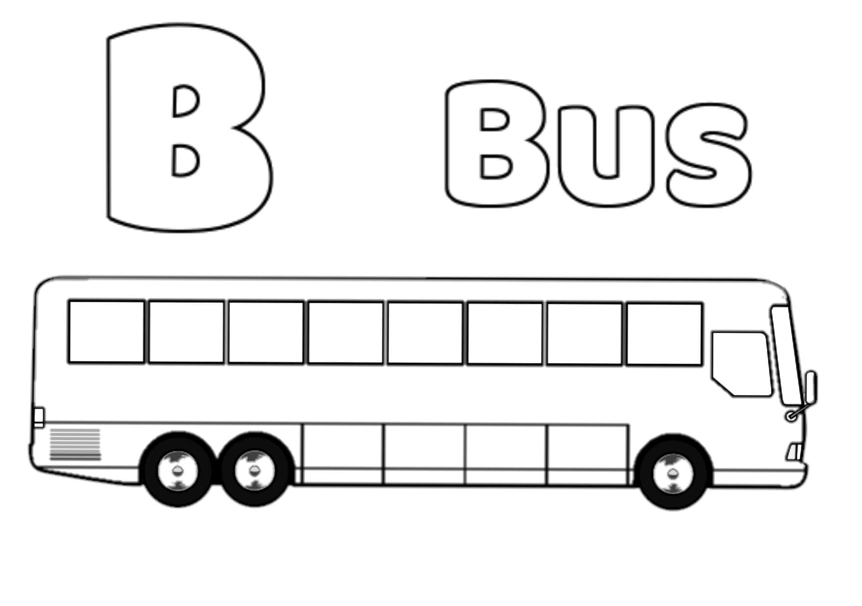 God bus Tegninger til Farvelægning