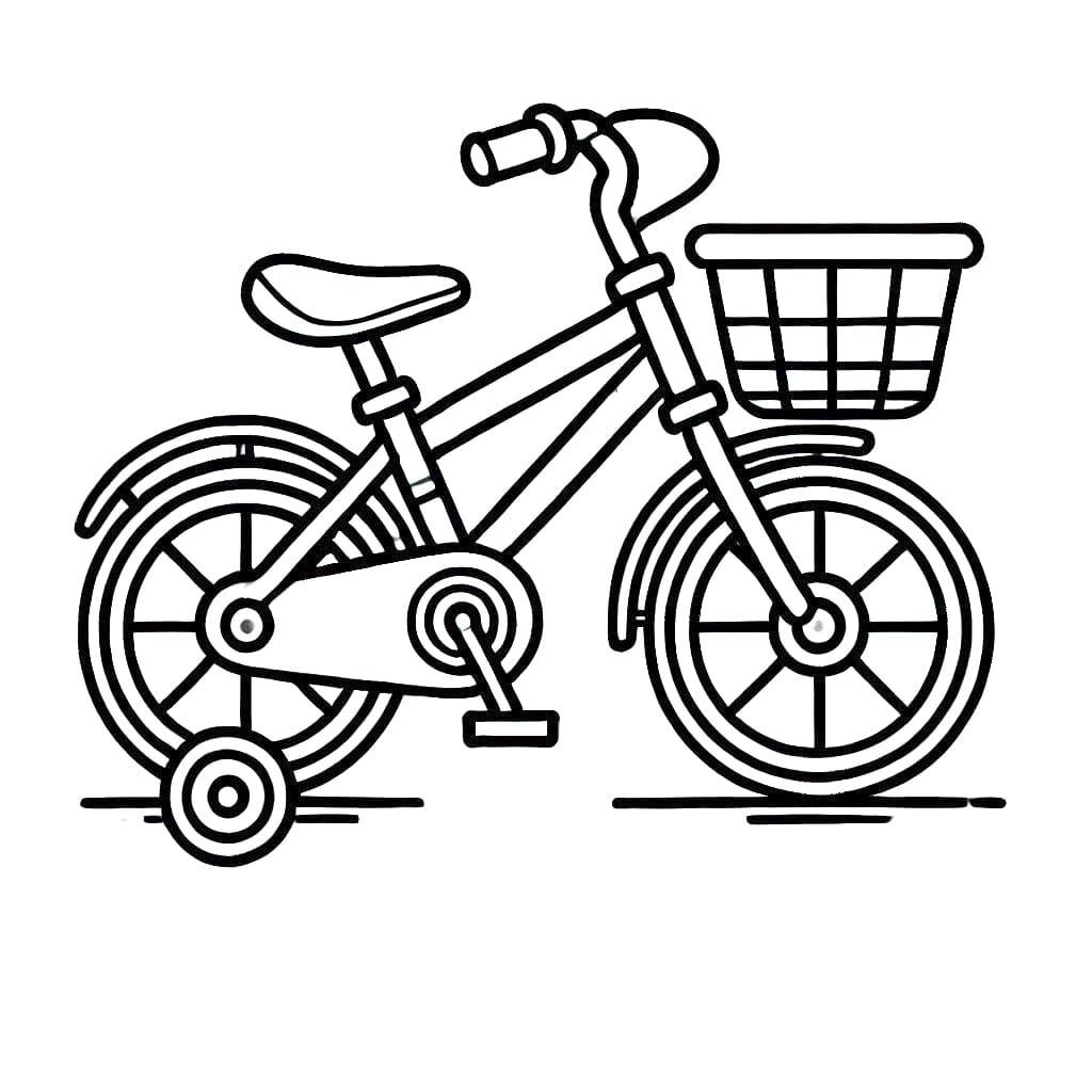 Hjulrytter Cykler Tegninger til Farvelægning