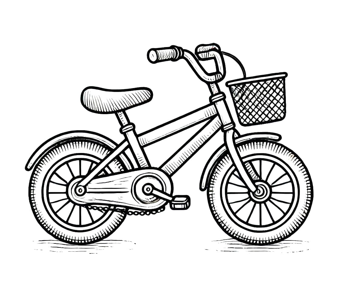 Kædekonge Cykler Tegninger til Farvelægning