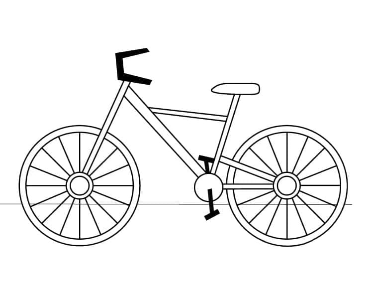 Print cykel Tegninger til Farvelægning