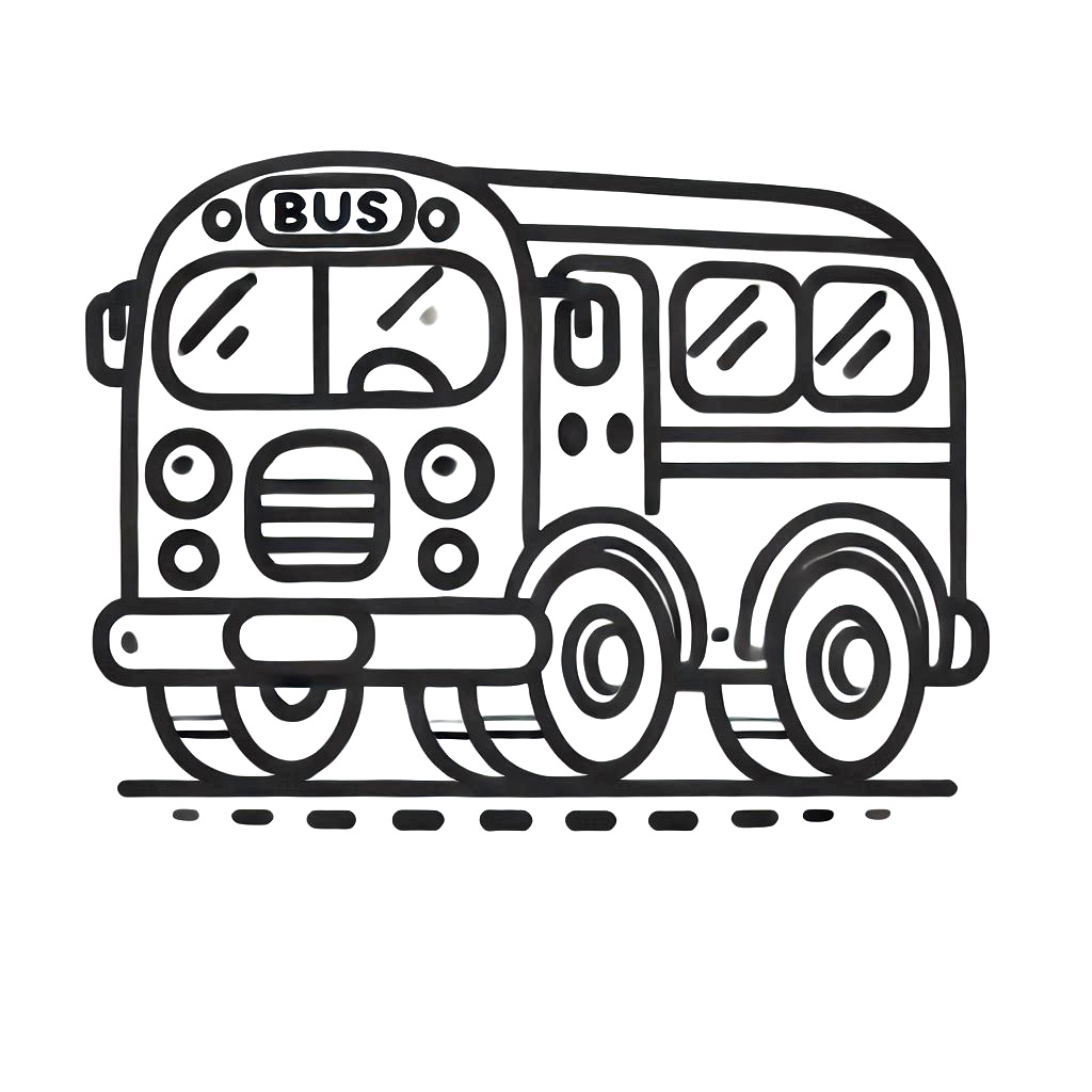 SkyLineBussen Tegninger til Farvelægning