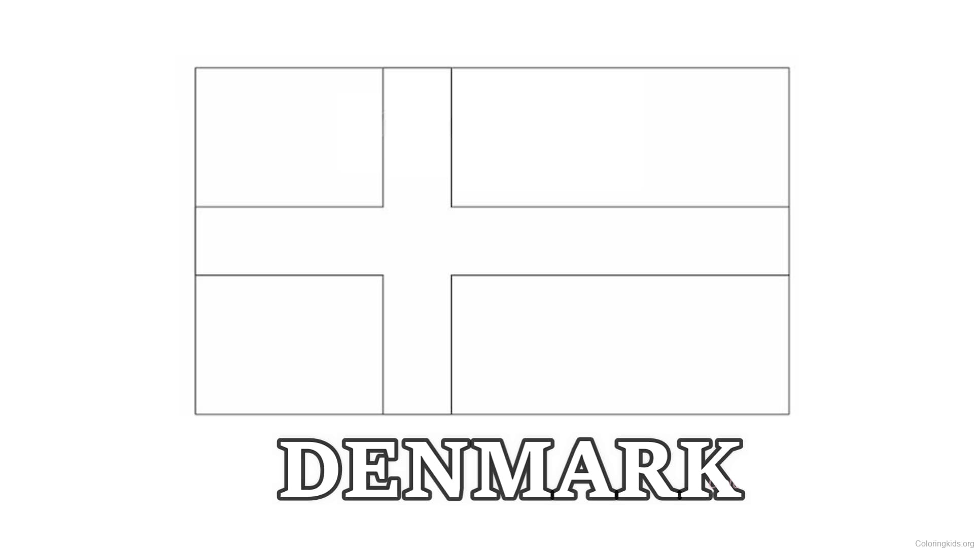 Danmark Tegninger til Farvelægning