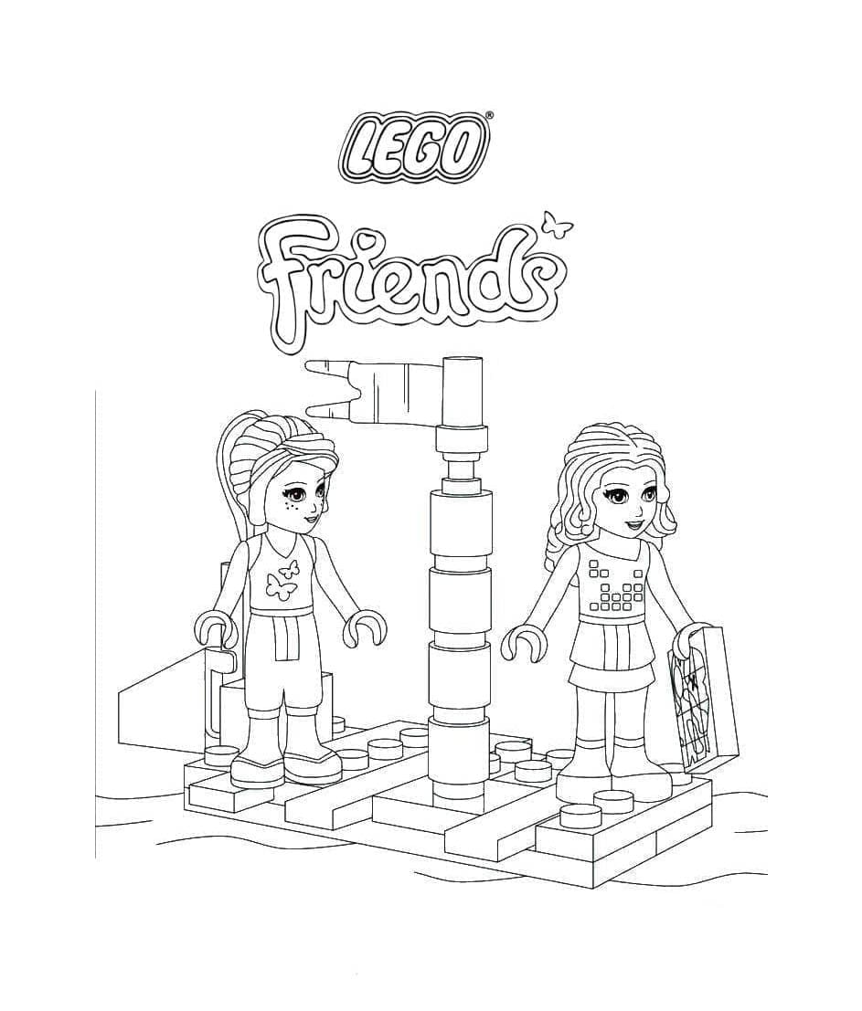 Lego Friends til piger Tegninger til Farvelægning