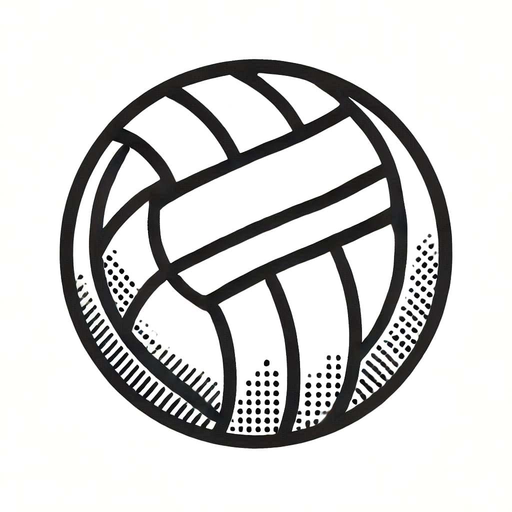 Volleyball for børn Tegninger til Farvelægning