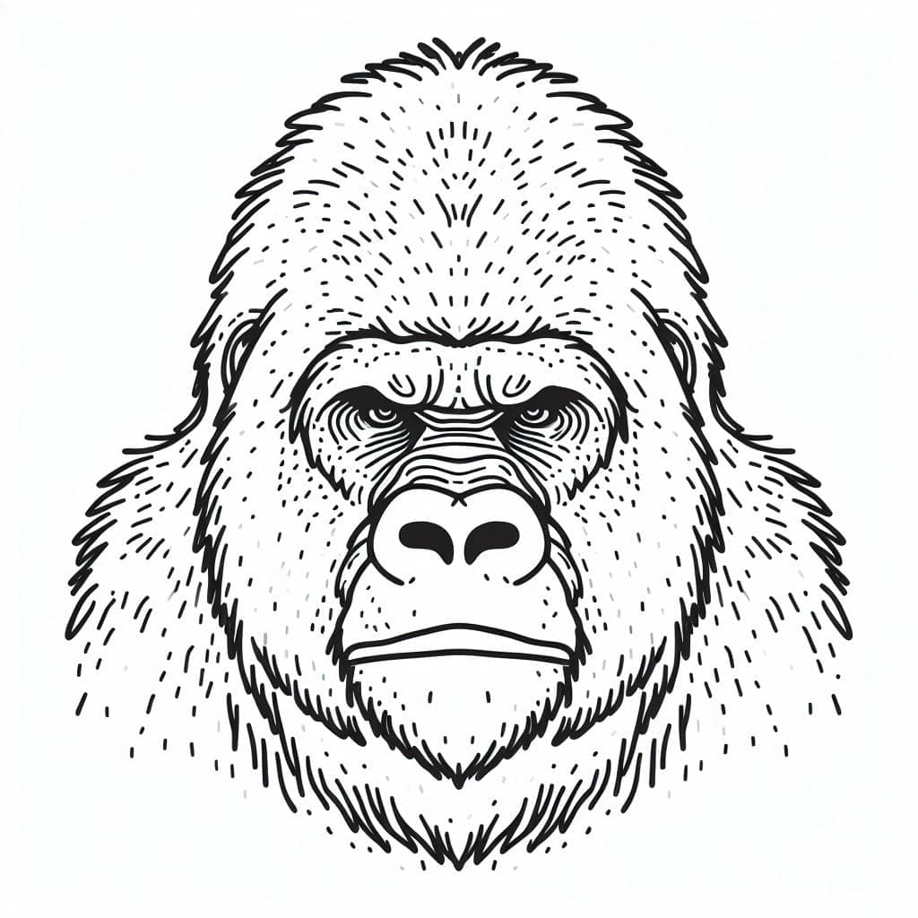 Gorilla Tegninger Til Farvel gning Farvelegning Com