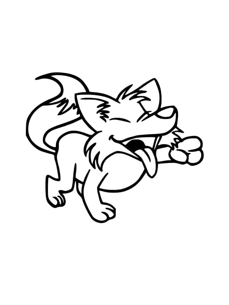 Billede Prærieulv Tegninger til Farvelægning